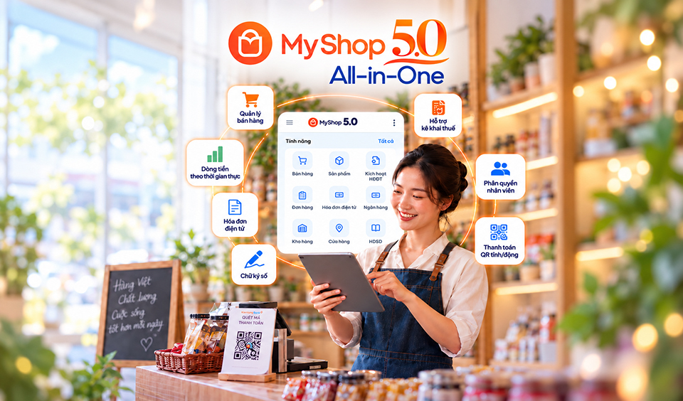 KienlongBank ra mắt hệ sinh thái số MyShop 5.0 All-in-One cho Hộ kinh doanh
